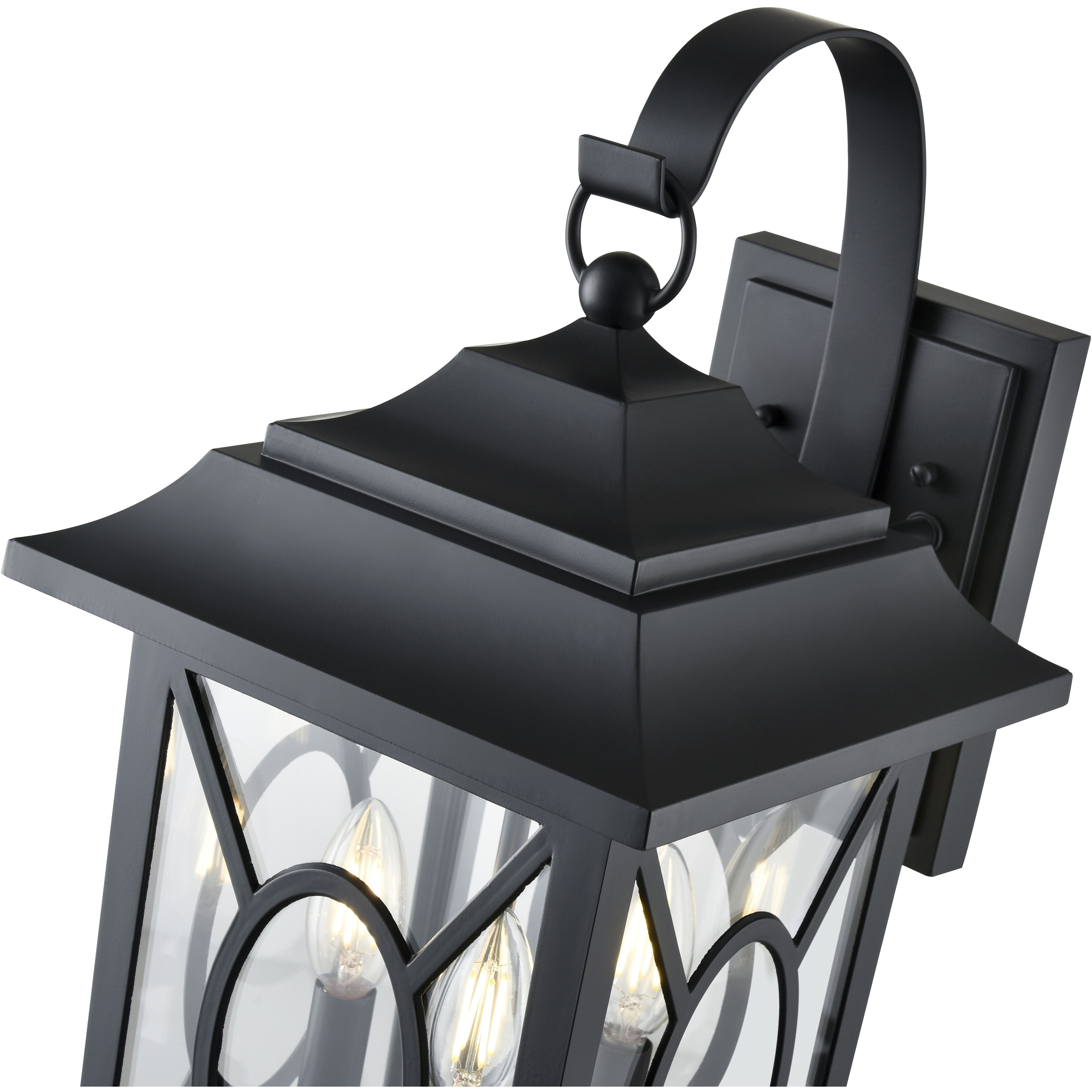 Allbert 3 Light 20.5 inch Powder Coated Black Outdoor Wall Sconce